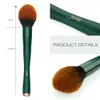 Shadow Jessup Green Brush Set 9st Synthetic Powder Blusher Foundation Contur Angled concealer Blandning Eyeshadow Eyebrow Woode T268