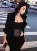 Kadın Tulumları Seksi Bodysuit Lingerie Omuz Siyah Budier Straplez Vücut Feminino Korse Üst Tek Yoklar Moda Trendleri Kadın Giyim T230531