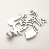 Chains (WOMEN ) Large 2'' Cool Hollow Out Hatchetman Girl "Joker Card" Stainless Steel ICP Insane Juggalo Charms Pendant