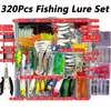 Esche esche Kit di esche da pesca Set di esche morbide e dure Gear Layer Minnow Metal Jig Spoon per Bass Pike Crank Tackle Accessori con scatola 230530