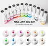Kits Liner de gel Juego de esmalte de arte de uñas, 12 colores Pintura pastel/línea de dibujo Gel Gel Gel Gel UV/LED Policio Glue de uñas 8 ml