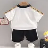 Katoenen kinderen kleding set kinderen designer t-shirt broek 2-delige pak peuter baby outfit jongens meisje mode kleding