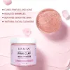 Ansikte Rose Pink Clay Soft Jelly Mask Powder för ansikte Skala av fuktgivande bentonit ansiktsblekning exfolierande spa skönhetshudvård