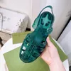 Summer Hyaline PVC Jellies Sandals SANDALS Heeled Flat heels women's luxury designers Casual Fashion high-quality Rubber shoes factory footwear