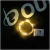 Party Decoration Led Night Lamp String Button Star Small Christmas Lights Flowers Cakes Potted Plants Ornaments Beauty Drop Delivery Dh9Xg