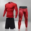 Herren-Trainingsanzüge, schnell trocknende Lauf-T-Shirts, Lauf-Sets für Herren, Kompressions-Sportanzüge, dünne Strumpfhosen, Kleidung, Fitnessstudio, Rashguard, Fitness-Sportbekleidung, J230531