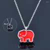 Pendentif Colliers SINLEERY Chic Éléphant Pendentifs Animaux Et Rose Or Argent Couleur Chaîne Incrustation Cristal Collier Pour Femmes SSK