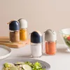 Storage Bottles Cute Glass Spice Jars With Lid Salt And Pepper Shakers Seasoning Organizers Herbs Soy Sauce Oil Bottle Kitchen Gadgets