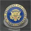 Arts And Crafts 2024 President Of United States Metal Commemorative Collectible Coin Donald Trump Reelection Gift Drop Delivery Home Dhkzv