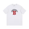 Berühmte Herren Hochwertiges T-Shirt Briefdruck Rundhals Kurzarm Schwarz Weiß Mode Männer Frauen T-Shirts 04