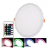 Luzes do painel LED RGB Luz 100 265V Lâmpada de teto Adicionar 24 KEYS SUPERFÍCIE DO CONTROLADOR/RGBADDWHITE SURLO