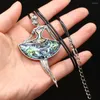 Pendant Necklaces Yachu Natural Shell Ballerina Girl Exquisite High Quality Jewelry Chain Length 55 5cm Size 45x80mm