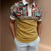 Polos masculinos Men camisas de pólo de verão Marca casual de manga curta masculina massacta de colarinho de colarinho Tees Tops