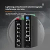 Switchs Horaco Industrial Gigabit Poe Switch 5/6 Porta 100/1000Baset Din Ip30 Switch Ethernet Switch Protezione Lightning Max BT90W
