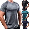 T-shirts voor heren 2022 Sneldrogende training Running T-shirts Compressie Fitness Tops Ademend Sportscholen T-shirts heren Kleding Jogger Heren Sportshirts J230531