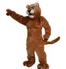 Long Fur Husky Dog Fox Mascot Kostuum Leer Halloween Suit Party Role Play Play Xmas EasterCarnival Adult Grootte