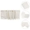 Curtain Small Cabinet Door Window Half Short Valance Rustic Decor Kitchen Home Decorative Tassel