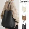 Le sac d'épaule Row Sac de fourre-tout vintage Sac à épaule classique pour femmes sac à godet grande capacité Sac à provisions de voyage en cuir pour femmes