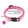 Dog Collars Leashes Easy Wear Cat Collar With Bell Adjustable Buckle Puppy Pet Supplies Accessories Small Safety Dbc Drop Delivery Dhpxi