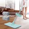 Mops Microfiber Flat Mop Бесплатная очистка для сжимания швабля с двумя промывающими шваблина