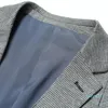 Erkekler Suits Blazers İnce Blazer İlkbahar ve Sonbahar Basit Örgü Günlük Takım Ceket