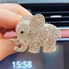 Decorazioni per interni Accessori per deodoranti per auto Diamante artificiale Cristallo Elefante Fragranza solida per ragazze L230523