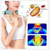 الاسترخاء EMS Neck Acupoints Lymphvity Massage Device Massager ذكي مع تصميم Heat Blue Hot