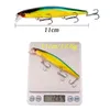 Iscas de iscas 1pcs laser wobbler pescador peixinho isca artificial dura 11cm 12g Crankbait carpo listrado Pesca para tração