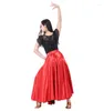 Stage Wear Flamenco Skirt 360 Degree Spanish Dance Belly Circle Big Latin Swing Opening Costume