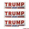 Banner Flags 10Pcs/Set Trump Make America Again Car Bumper Sticker Reelection Window Stickers Dh1035 Drop Delivery Home Garden Festi Dhqht