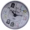Настенные часы Портативные ванные комнаты и кухонные часы всасывание всасывание водонепроницаемое белое 75 x 35 мм