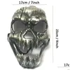 Partymasken Skelett Horrormaske Halloween SKL Maskerade ADT FL Gesicht Retro Kunststoff Requisitenzubehör DBC Drop Lieferung Hausgarten Festi Dhush