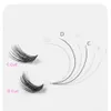 DIY Eyelash Extension Mixed Lashes Cluster Extensions Natural Look 3D Effect Black individuella falska ögonfransar 36st.