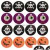 Emballage Cadeau Halloween Emballage Étiquette D'étanchéité Étiquettes Suspendues Cuisson Mes Cartes En Papier Bonbons Cadeaux Étiquettes Autocollants Bricolage Accessoires Décoratifs Dhpxh