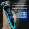 Elektrikli tırnak tıraş edilebilir yıkanabilir şarj edilebilir tıraş makinesi saç klipsini kesme tıraş makinesi erkekler için sakal düzeltici ıslak ikili kullanım 230530