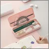 Pencil Cases Aron For Primary School Students Frosted Pp Learning Stationery Box Kids Drop Delivery Office Business Industrial Suppli Dh7Sl