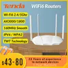 Routrar tenda wifi 6 router ax3000 dual band 2.4g wifi6 router roteador 5ghz mesh gigabit ethernet rj45 pk xiaomi router extender