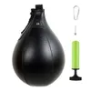 Stansbollar Uppblåsbar träning Gym Fitness Hängande hållbar PU -läder Punch Bag Home Portable Pear Shape With Pump Speed ​​Ball For Boxing 230530