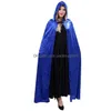 Autres Fournitures De Fête D'événement Nouveau Costume D'Halloween Adt Mort Cosplay Costumes Manteau À Capuche Noir Effrayant Sorcière Diable Jeu De Rôle Long Vt Dh4Mc