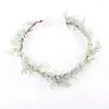 Headpieces Cross-border Simulation Green Plant Garland American Small Broken Leaf Handmade Amazon Sales