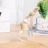 10ML Car Perfume Bottle diffusers Rearview Ornament Hanging Air Freshener For Essential Oils Diffuser Fragrance Empty Glass Bottle LX77554