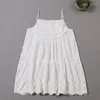 Casual Dresses 2023 Japanese Style Mori Girl Solid Color Slip Dress Spring Summer Cotton Lace Women Sleeveless