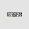 projektant biżuterii Bransoletka Naszyjnik kwadratowy pusty stary wzór szeroki wąski trend osobowości pary pierścionek wysokiej jakości