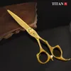 Tools Titan Frisörer sax Professionell hår sax Guldfrisör Barber Salon Tool Cut Scissors gratis frakt