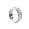 Кольца полосы Milangirl Band 5 Рок циркон кольцевой кластер кубические циркониевые кольца CZ для женщин обручальное свадьба. Чистые украшения J230531