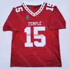 Fußballtrikots Temple Owls Jersey NCAA College Anthony Russo Muhammad Wilkerson 18 D'Wan Mathis Edward Saydee Justin Lynch Jose Barbon Randle