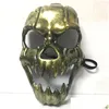 Máscaras de fiesta Esqueleto Máscara de terror Halloween Skl Masquerade Adt Fl Face Retro Plastic Prop Supplies Dbc Drop Delivery Home Garden Festi Dhush