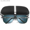 Óculos de sol AORON Pilot para homens óculos de sol vintage polarizados antirreflexo com armação de alumínio UV400 lentes de sol mujer L230523