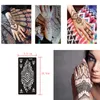 Sjablonen 40 vellen zelfklevende henna tattoo stencils set Mehndi sjabloon voor tattoo body art schilderij Indiase Arabische airbrush tatoeages