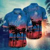 À la mode été vente chaude modèle Hawaii bord de mer hommes D imprimé col cubain chemise hommes magasin CCY